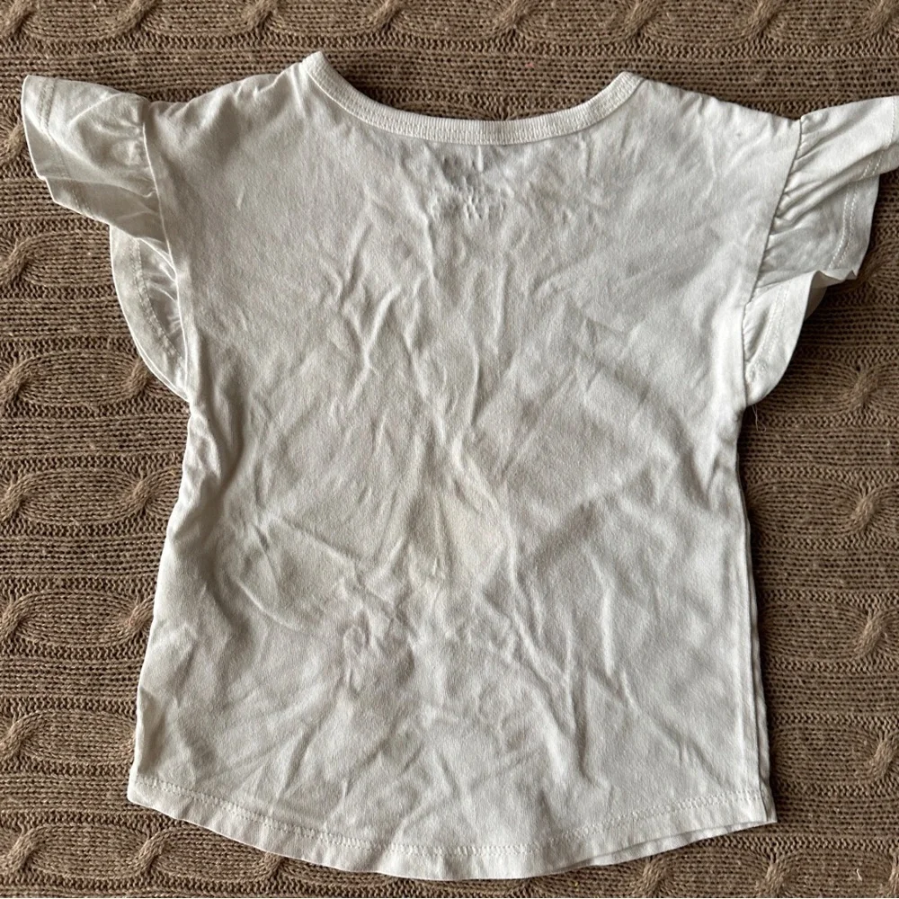 EUC Carter's Baby Girl Tee Shirt, Flower Pony, 18 Months